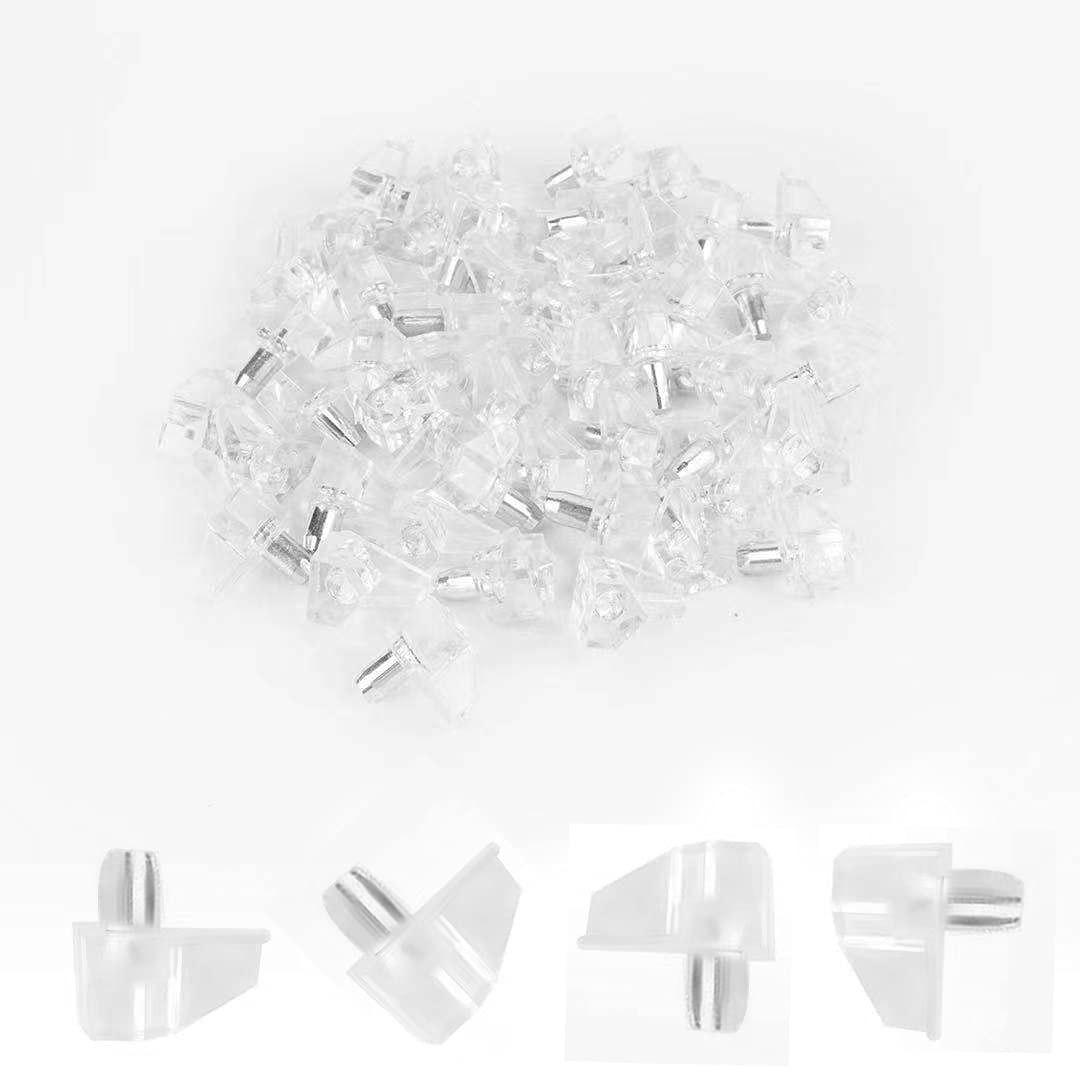 60Pcs Shelf Support 5mm Stud Pegs Plugs Metal Kitchen Shelf Supports Bracket Pins for Cabinet Glass Shelve Wardrobe