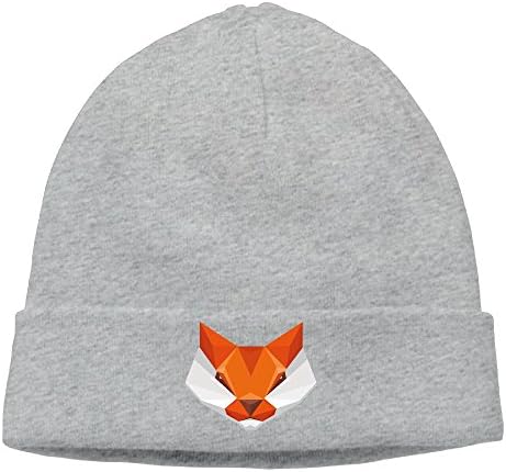 Square Fox Womens Winter Warm Knitting Hats Wool Baggy Slouchy Beanie Hat Skull Cap Ash