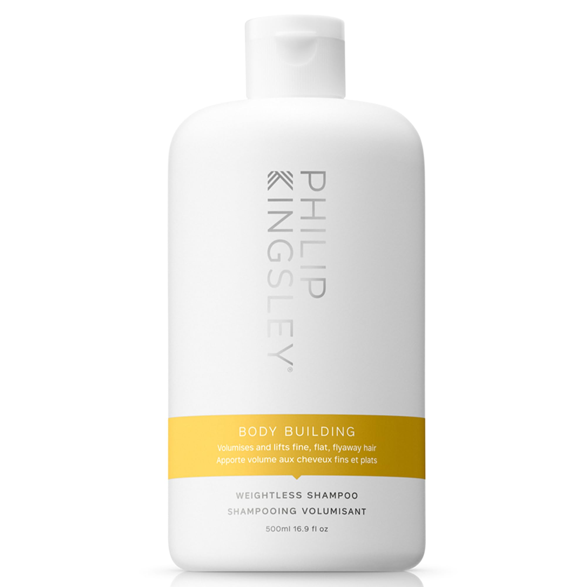 Philip Kingsley | Body Building Weightless Shampoo | Volumising Shampoo for Fine, Limp, Flat, Flyaway Hair | Hydrates, Thickens, Lifts and Adds Volume and Shine | 500ml