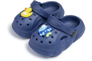 Casazoe Toddler Garden Clogs Boys Girls Cute Water Sandals Kids Slip on Beach Shoes Lightweight Indoor Outdoor Play Shoes Children Comfort Slippers Slides