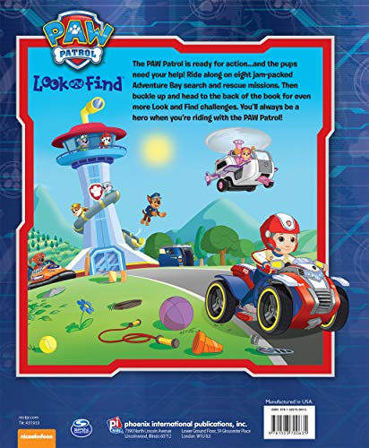 Nickelodeon Paw Patrol Chase, Skye, Marshall, and More! - Look and Find Activity Book - PI Kids