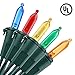 Brizled Multicolor Christmas Lights, 33ft 100 LED Christmas Lights, 120V UL Certified Connectable Xmas Tree Light Colored Mini Light for Indoor Outdoor Xmas Party Home Patio Garden and Holiday Decor
