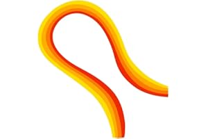 CUTECATWING 100pcs 5mm Orange Gradient Paper Quilling Strips 54cm Length Paper for Decorating Cards Gift Bags Picture Frames and Scrapbooking (0.19 in)