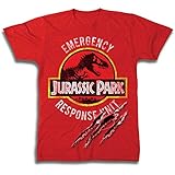 Jurassic Park Boys Dinosaur Shirt Park Dinosaur Emergency Response Unit Tee World T-Rex Shirt (S)