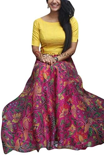 Vraj Enterprise Women Rk Cream Full size Printed Lehenga Choli for Party and Festival Occasion