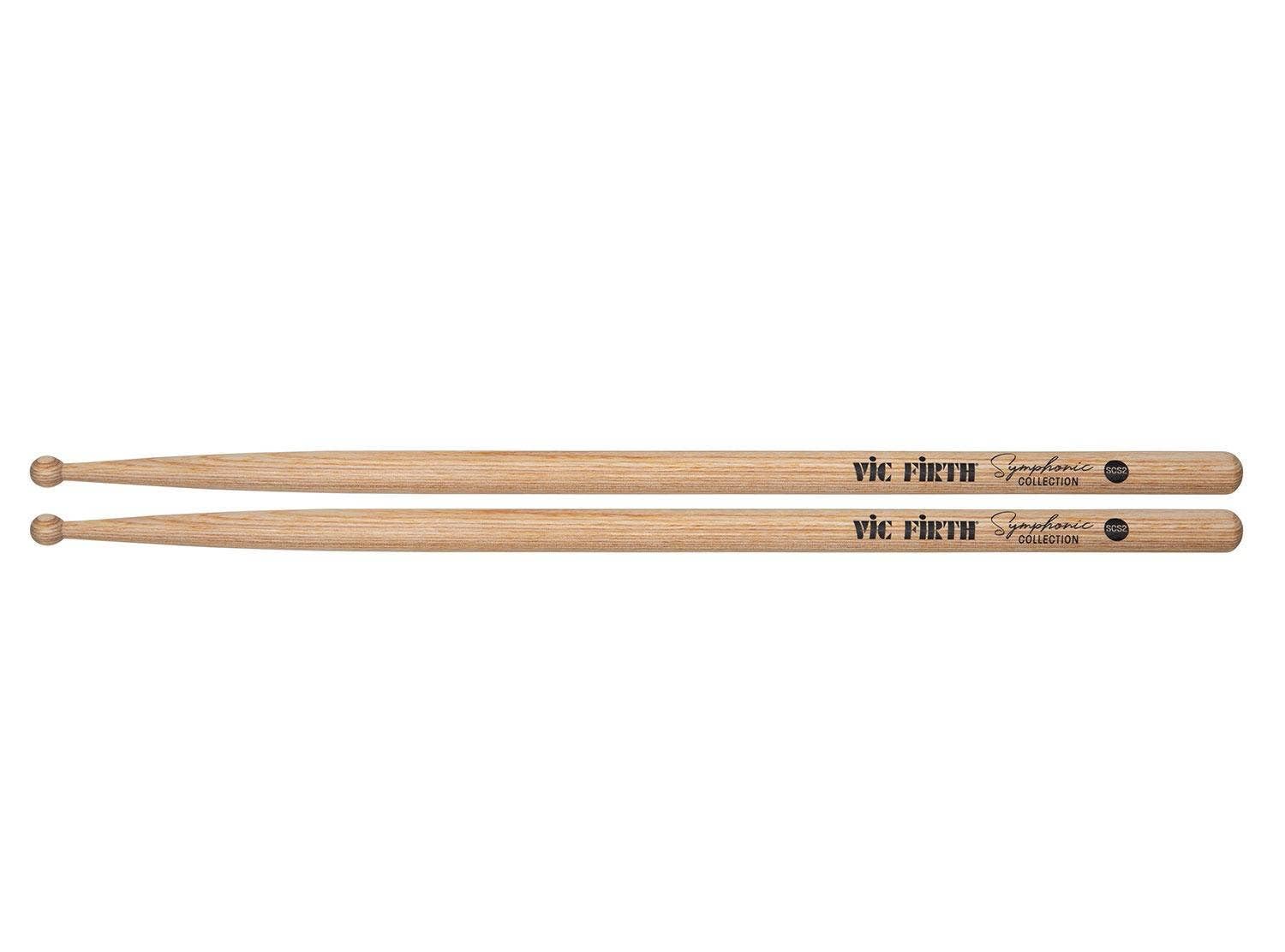 Vic FIrth - Symphonic Collection Snare Drumsticks - Laminated Birch - Heavy - Wood Tip