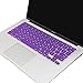 MOSISO Silicone Keyboard Cover Compatible with MacBook Air 13 inch A1466 A1369 2010-2017&Compatible with MacBook Pro 13/15 inch (with/Without Retina Display, 2015 or Older Version), Purple