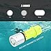 CooiLight Upgraded Version Diving Flashlight Cree XM-L2 LED, 1200 Lumens Diving Lights with Magnetic Rotary Switch Powered by Rechargeable 18650/3xAAA Battery