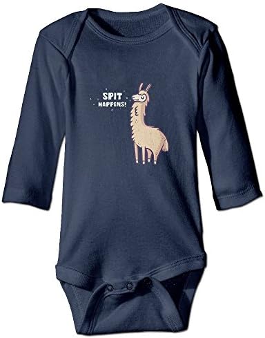 Wangyi Spit Happens Alpaca Llama Baby Jumpsuit,Nation 0-24 M Baby  Infant Boy Girl Cotton Romper Bodysuit Clothes