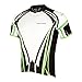 Twotwowin Mens Short Sleeve Full Zip Cycling Jersey. Bike Shirt 3 Pocket Breathable Quick Dry 100% Polyester Mesh Reflective Night Time Strips (L Recommend 1 Size Up)