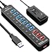APANAGE Powered USB 3.0 Hub, 11 Ports USB Hub Splitter (7 High Speed Data Transfer Ports + 4 Smart Charging Ports) with Individual On/Off Switches and 48W Power Adapter for Mac Pro/mini, PC, HDD, Disk primary