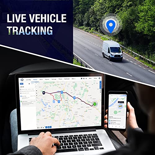REWIRE 104N 4G Magnetic GPS Vehicle Tracker – Portable 24/7 Real-Time Vehicle Tracker for Car, Truck, Van | Easy to Install | Up to 21 Day Tracking Battery Life | Low-Cost Monthly Subscription
