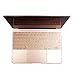 Gold Matte Case Cover with Keyboard Cover Compatible MacBook Air 13 (A1466,A1369), IC ICLOVER Ultra Slim Light Weight Rubberized Hard Plastic Protective Case Keyboard Cover Free Shock Water Scratch