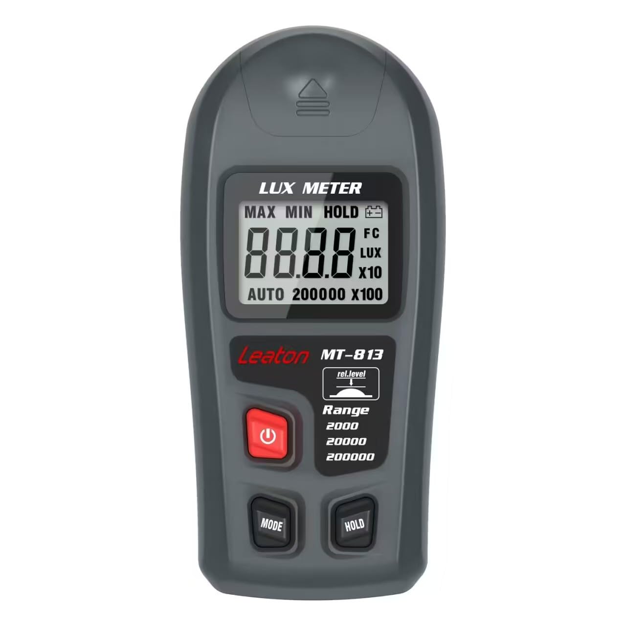 Leaton Digital Luxmeter Light Meter with LCD Display(Range: 0.1~200,000Lux, 0.01~20,000Fc)