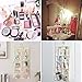 Closet & Door Hanging Organizer with Rotating Metal Hanger, Mesh Pockets and Dual Sided Wall Shelf Wardrobe Storage Bags for Bra Sock Shoe Jewelry Gadget