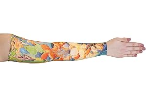 LYMPHEDIVAS Garden Arm Sleeve Short 20-30mmHg Medium with Diva Diamond Band