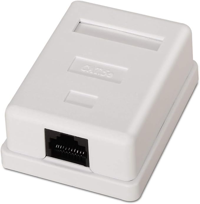 AISENS A138-0296 - Roseta de Superficie RJ45, Color Blanco: Amazon.es: Informática