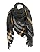 sy soul young Women's Oversized Striped Blanket Scarf - Ladies Stylish Warm Travel Pashmina Shawl Wrap Cape