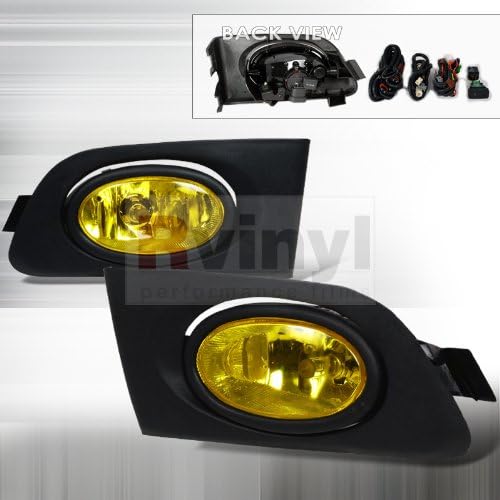 Amazon Com Oem Style Fog Lights Honda Civic 2001 2002 2003 Coupe Yellow Automotive