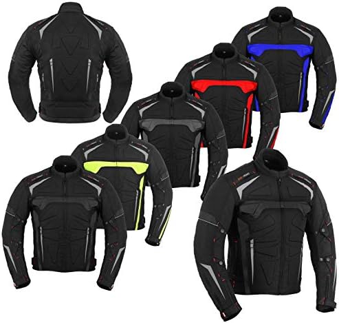Motorbike Jackets Motorcycle Bike Rider Waterproof All Weather Jacket for Mens Adults