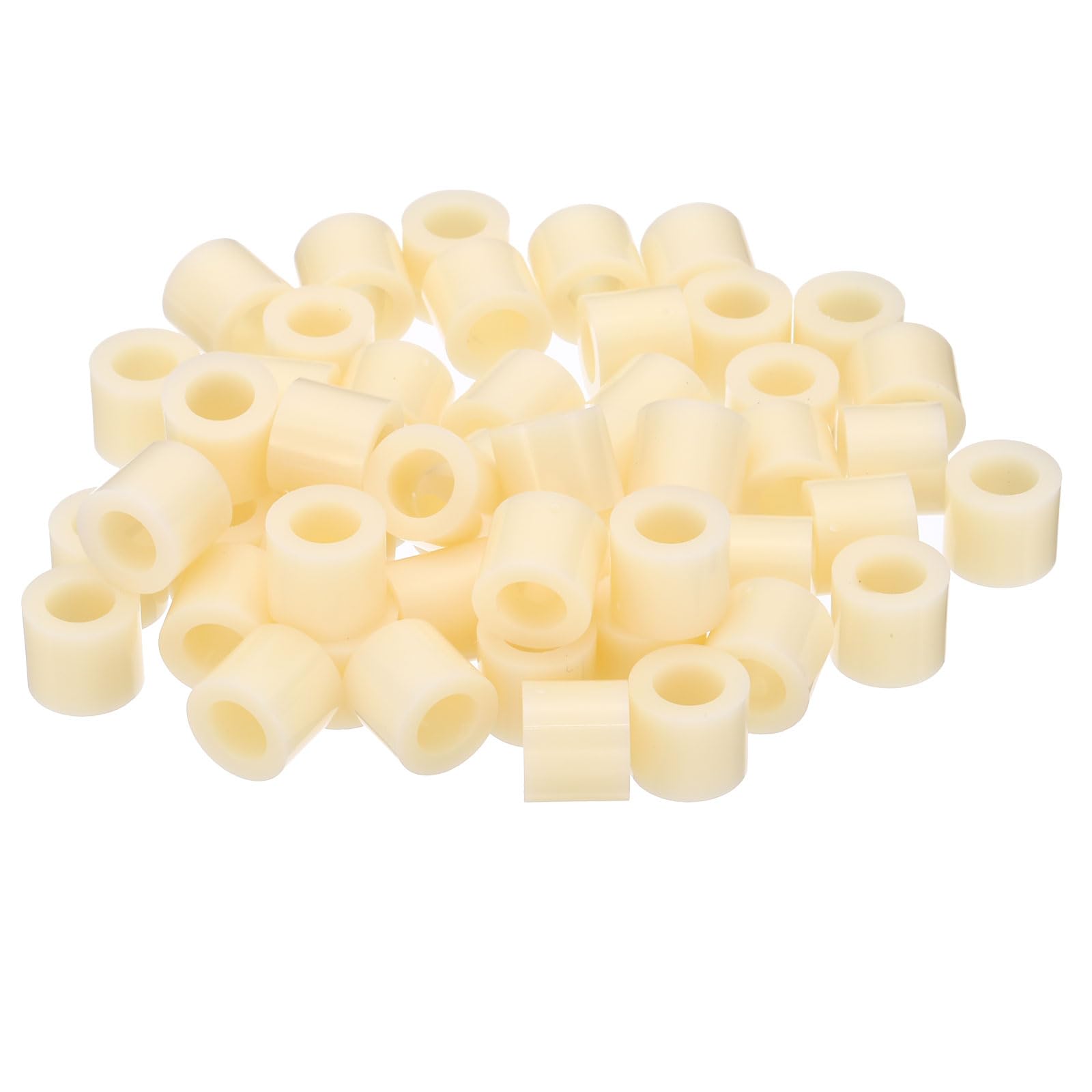 PATIKIL M8 Round Spacer Washer Set, 50 Pcs 8.2mm ID, 14mm OD, 12mm Length Plastic Standoff for M8 Screws