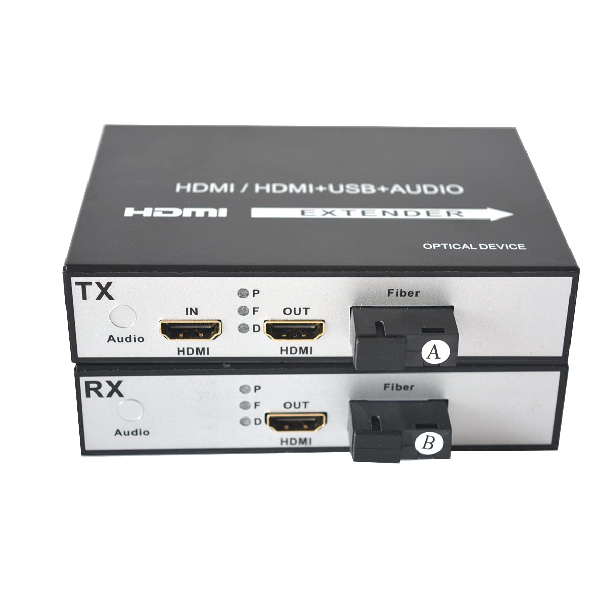 Primeda HDMI over Fiber Optic Extender -A pair 1080p HDMI fiber Converters,SC Singlemode single fiber 12.4miles, Multimode 0.31Miles Support 1920x1080P 60Hz max