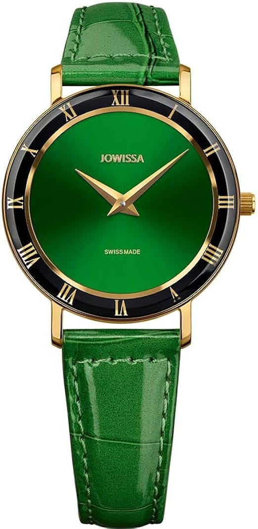 Jowissa Roma Schweizer Damenuhr J2 273 M Grun Gold Amazon De Uhren