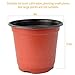 Yookat 100 Pcs 4 Inch Plastic Plants Nursery Pot/Pots Seedlings Flower Plant Container Seed Starting Pots Planter Transition Pot Round Lightweight Washable Gardening Supplies
