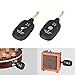 ammoon UHF Guitar Wireless System Transmitter Receiver Built-in Rechargeable Lithium Battery Max. 50M Transmission Range for Electric Guitar Bass