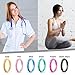 Egnaro Silicone Ring Women Thin and Stackable Rubber Rings Women Wedding Bands - 2.5mm Width - 1.8mm Thick