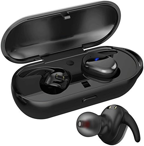 Wireless Earbuds, Touch Control True Bluetooth Headphones Noise Cancelling Mini Headset IPX5 Sweatproof Sports In Ear Earphones with Portable Charging Box Built-in Mic for iPhone Smartphones