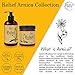 Relief Arnica Cream – Enriched with Lemongrass, Eucalyptus & Rosemary Essential Oils – All Natural Massage Lotion for Sore Muscles & Stiffness. Perfect for Massage Therapy by Brookethorne Naturals