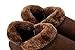 HomyWolf Unisex Cotton House Slippers, Warm Soft Slipper for Indoor/Outdoor, Deep Brown,(For Women) 7.5-8.5 B(M) US