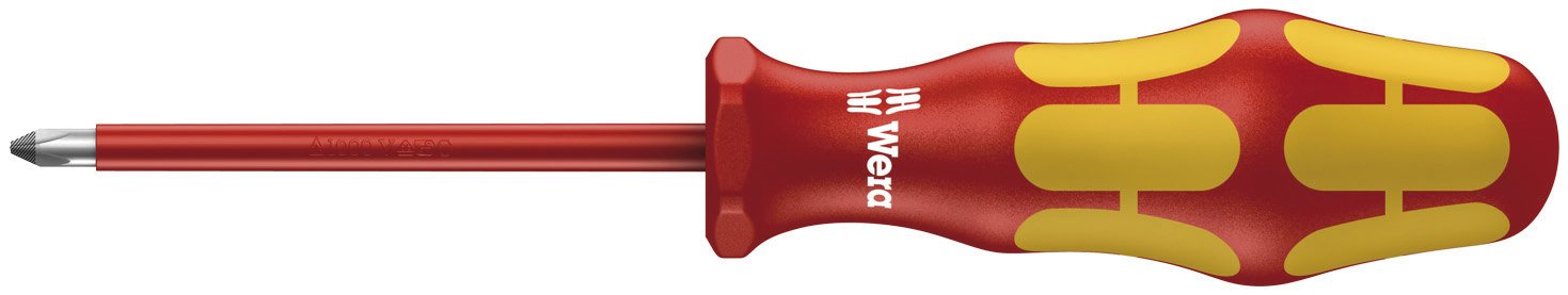 Wera 006159 Kraftform 162 VDE Insulated Screwdriver Phillips Tip 2 x 200mm