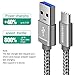 USB-C Cable, Snowkids USB 3.0 USB A to C Cable (5-Pack 3.3ftx3, 6.6ftx1, 1ftx1) Nylon Braided USB C Fast Charger for Google Pixel, LG V30 G6,Nintendo Switch, Samsung Galaxy Note 8, S8, S8 Plus (Grey)