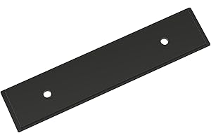 Amerock Maymont 3 inch (76mm) Center-to-Center Rectangle Matte Black Cabinet Pull Backplate, BP37587MB