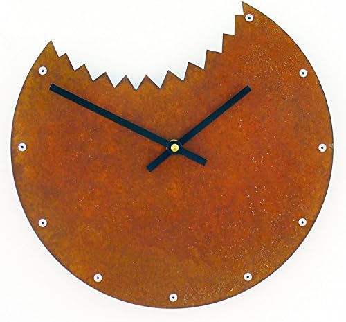 Shark Bite Medium Rusted Wall Clock