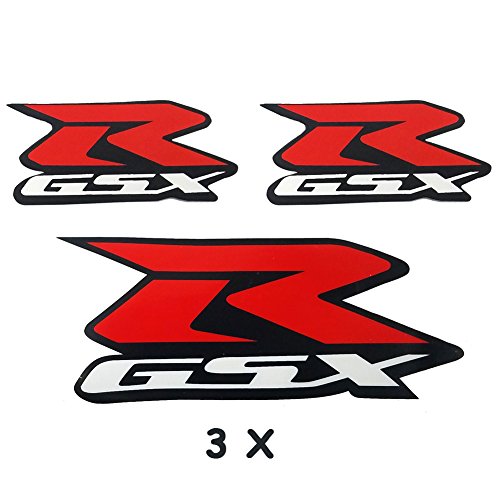 Red Gixxer Sticker Helmet Body Fairing Pipe Decal Emblem For Suzuki GSXR 600 750 1000 1300 Hayabusa