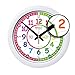 ertt Teaching Wall Clock - Learn The Time Wall Clock - Kids Analog Clock for Classroom, Playroom, Bedroom, Educational Room Decor - School Clock for Kids with Rainbow Face (29cm)