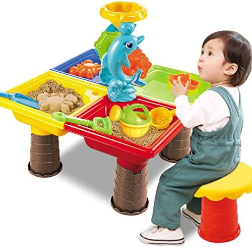 PovKeever 25pcs Sand and Water Table Summer Fun Beach Toys Garden Sandpit Play Set
