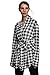 Zeagoo Womens Plaid Houndstooth Pattern Coat Knitwear Cardigan Spring Jacket