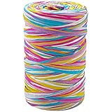 Tenn Well Colored Raffia Ribbon, 3/16 inch by 328 Feet Matte Paper Craft Ribbon for Gift Wrapping, Gift Box Packing, Party Decor and Craft Projects