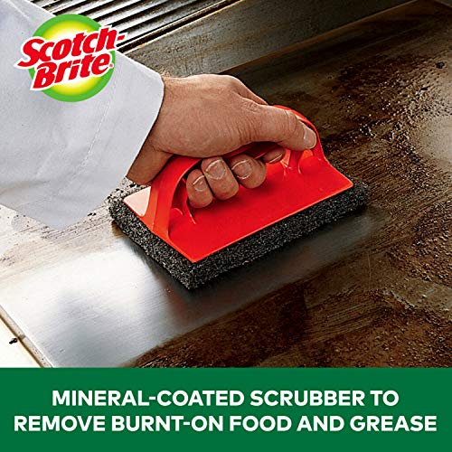 ScotchBrite Heavy Duty Grill & Outdoor Scrubber, Ideal for Concrete