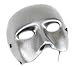 Success Creations Casanova Men's Masquerade Mask Silver