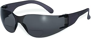 SSP Eyewear - 13265 2.50 Bifocal Recyclable Safety Glasses with Smoked Lenses, PRO 2.50 SM 2.50 Bifocal-smoked