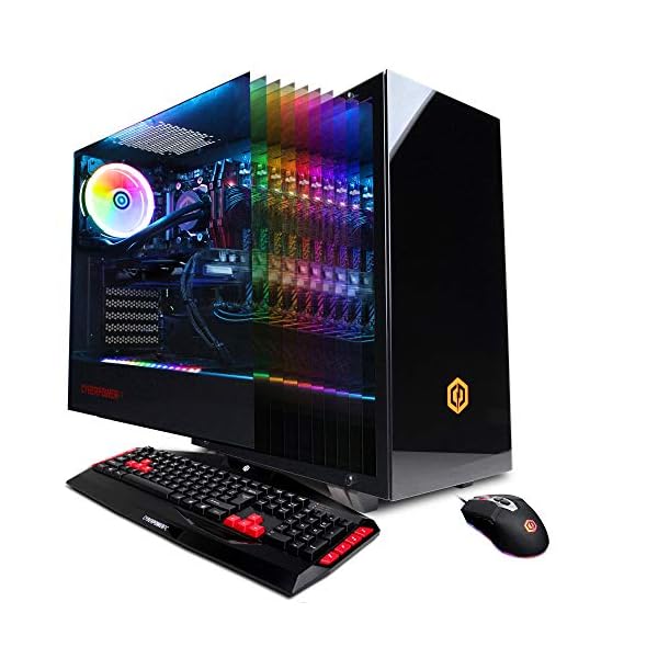 CyberpowerPC Gamer Supreme Liquid Cool Gaming PC, Intel Core i7-9700K 3.6GHz, NVIDIA GeForce RTX 2070 Super 8GB, 16GB…