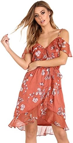 Jetset Diaries Women's Wovens Tank Dress Swim Cover Up Floral Print S