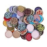 MagiDeal 100pcs Flat Bottle Caps Linerless Flattened No Liners Mixed Color