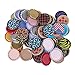 MagiDeal 100pcs Flat Bottle Caps Linerless Flattened No Liners Mixed Color