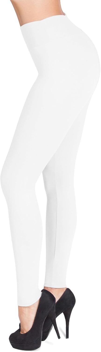 SATINA High Waisted Leggings - 25 Colors - Super Soft Full Length Opaque Slim at  Women’s Clothing store